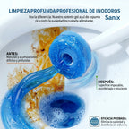 Sanix Disposable Toilet-Brush |Replaceable Cleaning Heads| Easy & Clever brush