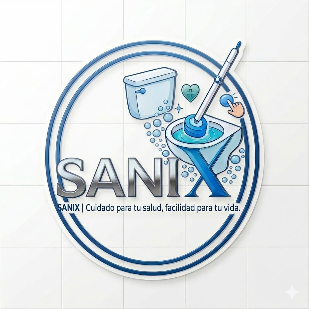 Sanix Disposable Toilet-Brush |Replaceable Cleaning Heads| Easy & Clever brush