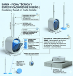 Sanix Disposable Toilet-Brush |Replaceable Cleaning Heads| Easy & Clever brush
